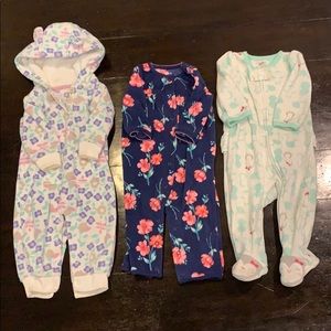 3 sleepers/jumpsuits